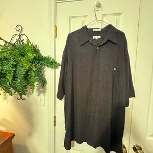 Pierre Cardin Charcoal Button-Up Shirt
